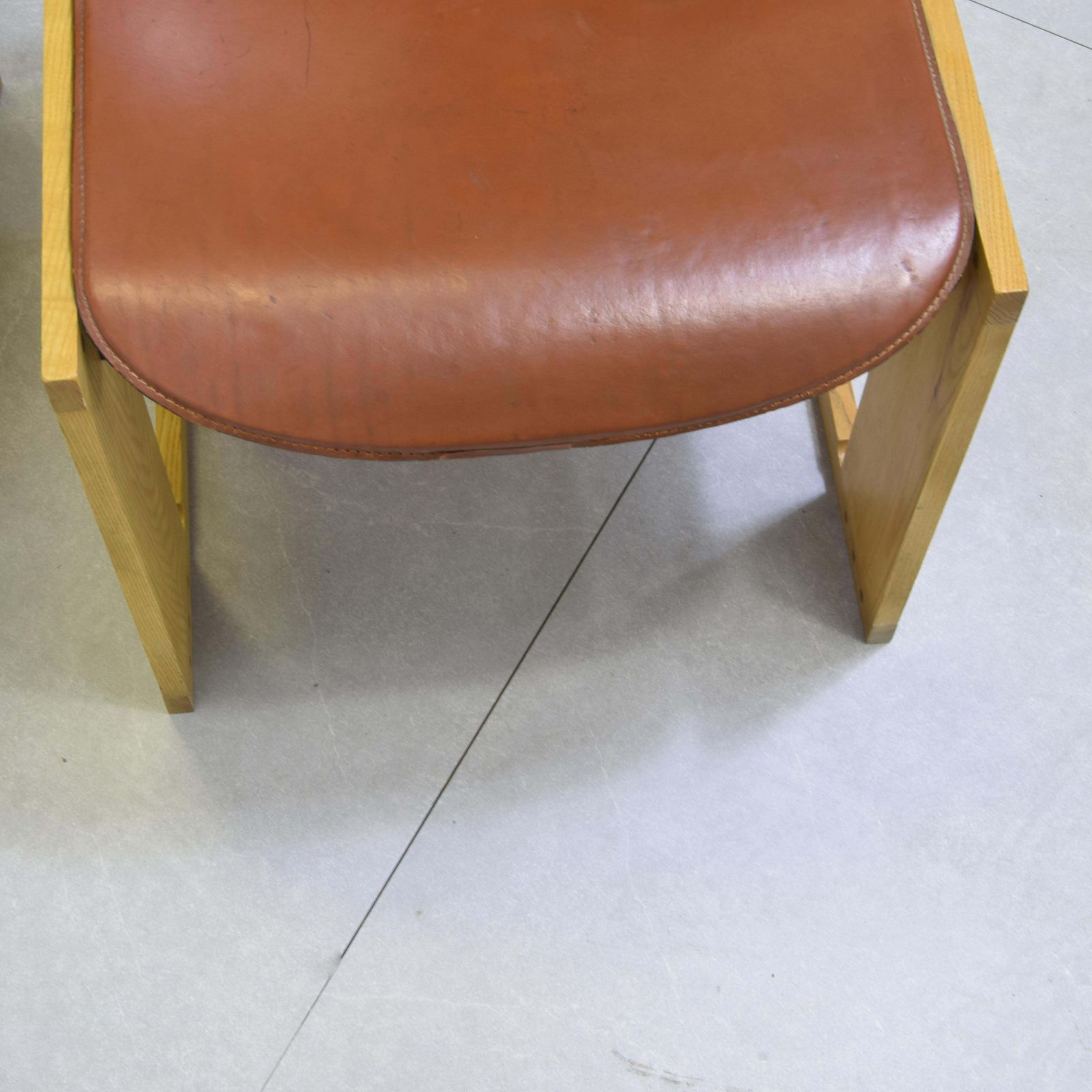 6453.0 Afra Tobia Scarpa Dialogo Set Of Four Dialogo Chairs 1970s. photo