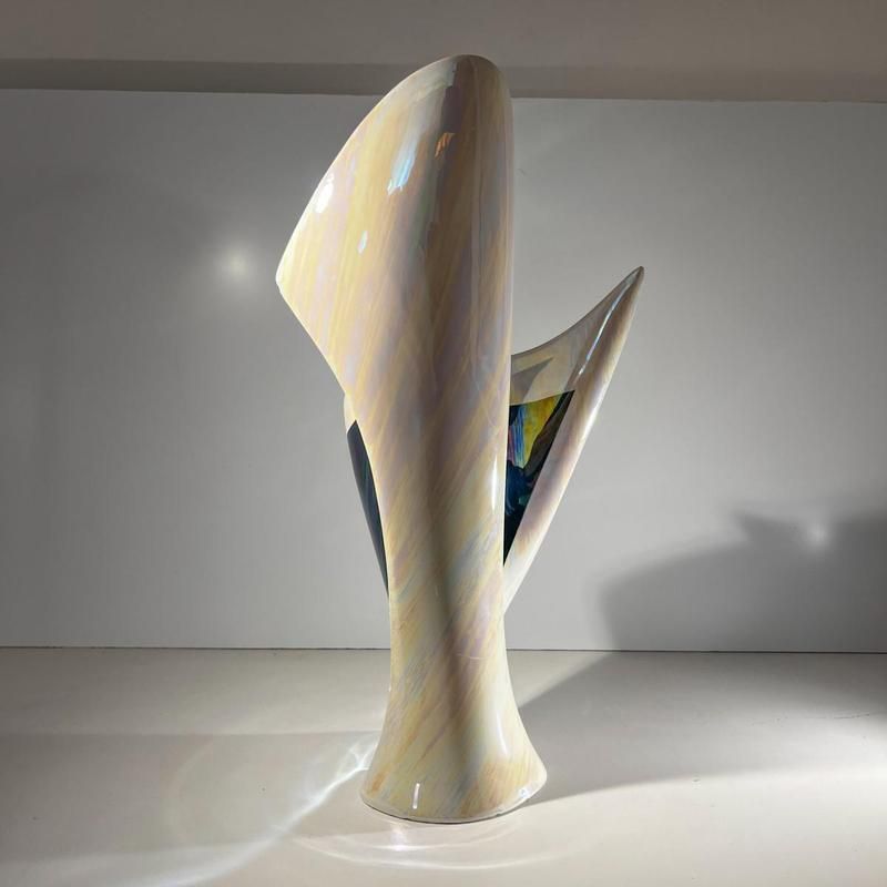 photo for sale Sculpturaal Iriserende Keramische Vaas, Jaren 1960–1970