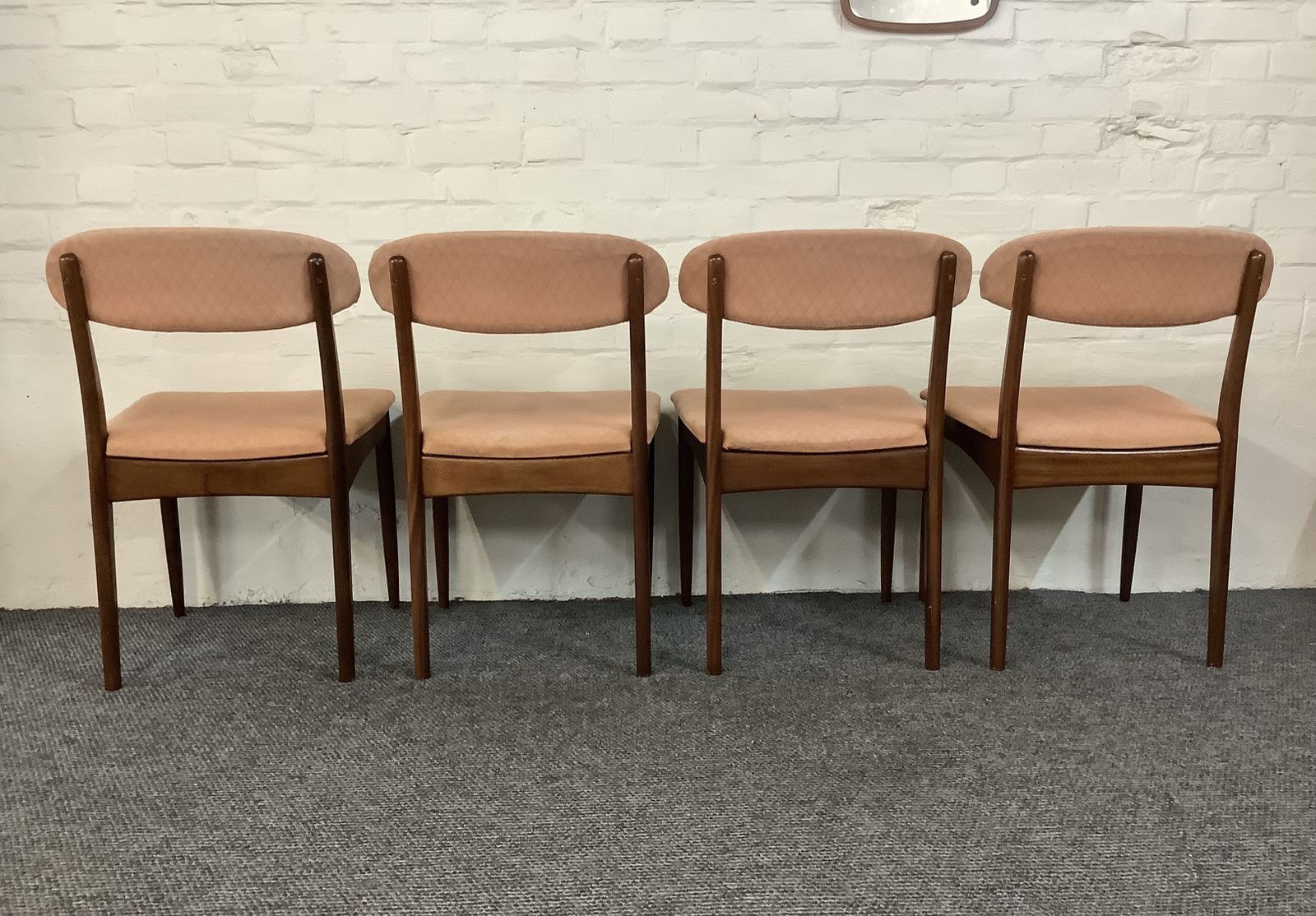 Set Of Four Greaves & Thomas Teak Dining Chairs. Produced London 1950s. photo vintage