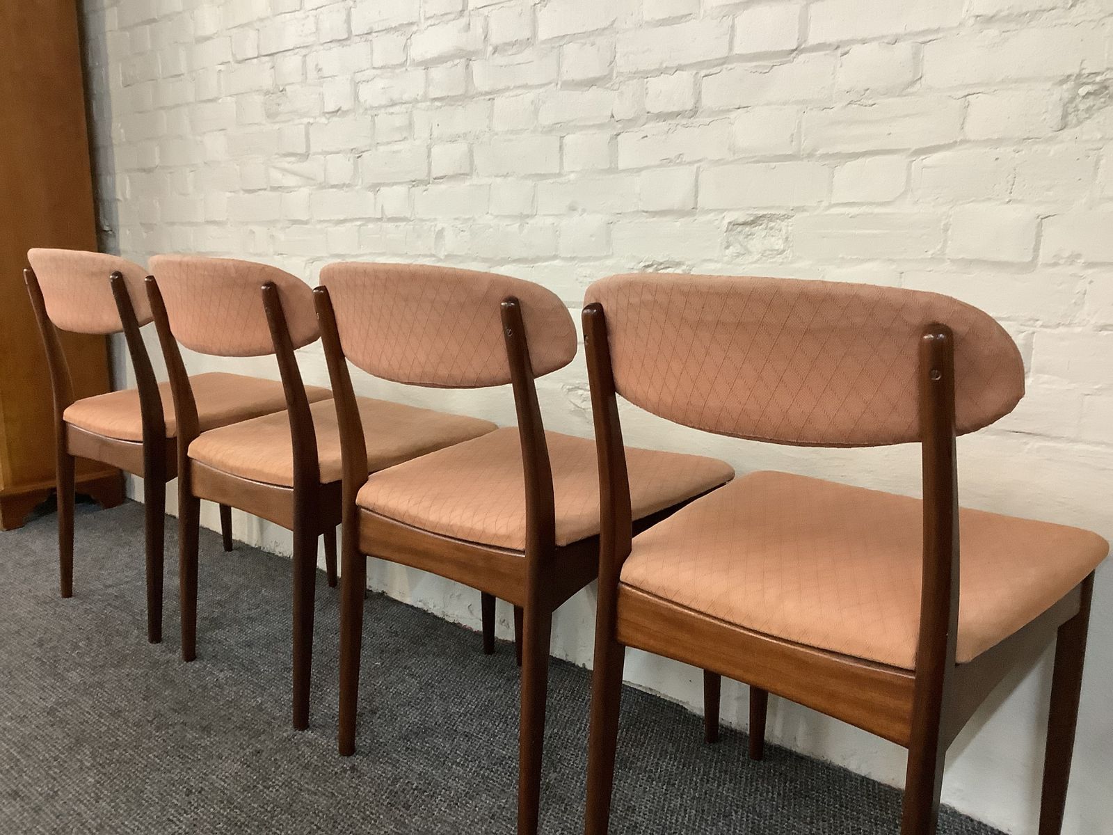 photo buy Set Of Four Greaves & Thomas Teak Dining Chairs. Produced London 1950s.