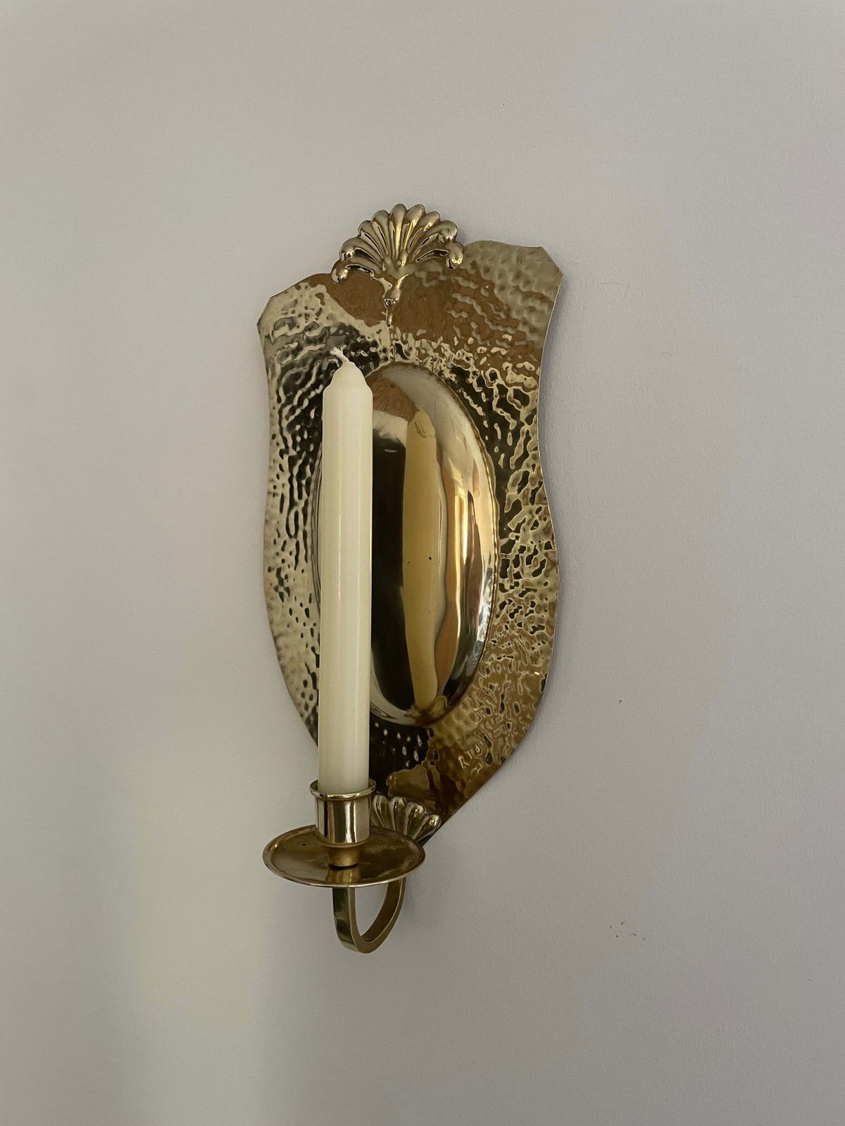 Pair Of Swedish Brass Sconces By Knut Eriksson, Eskilstuna photo Art