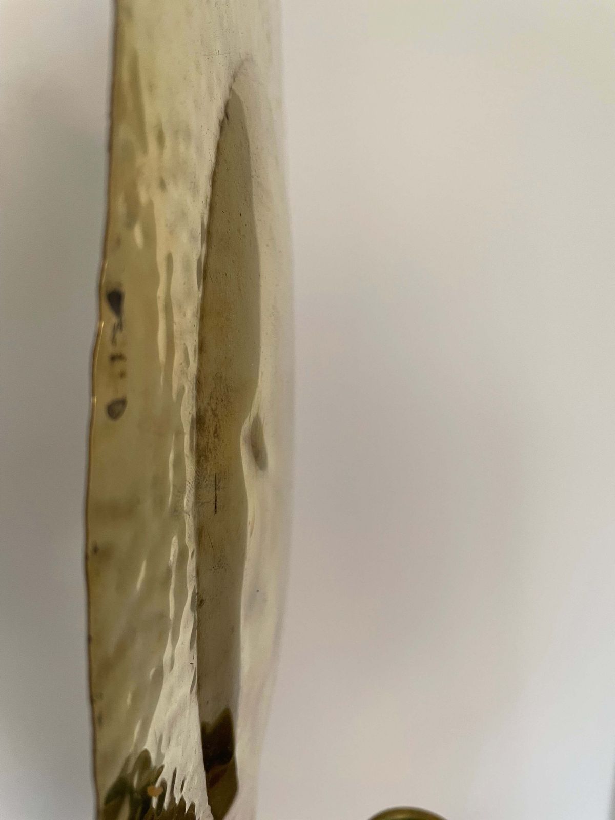 Art Pair Of Swedish Brass Sconces By Knut Eriksson, Eskilstuna photo