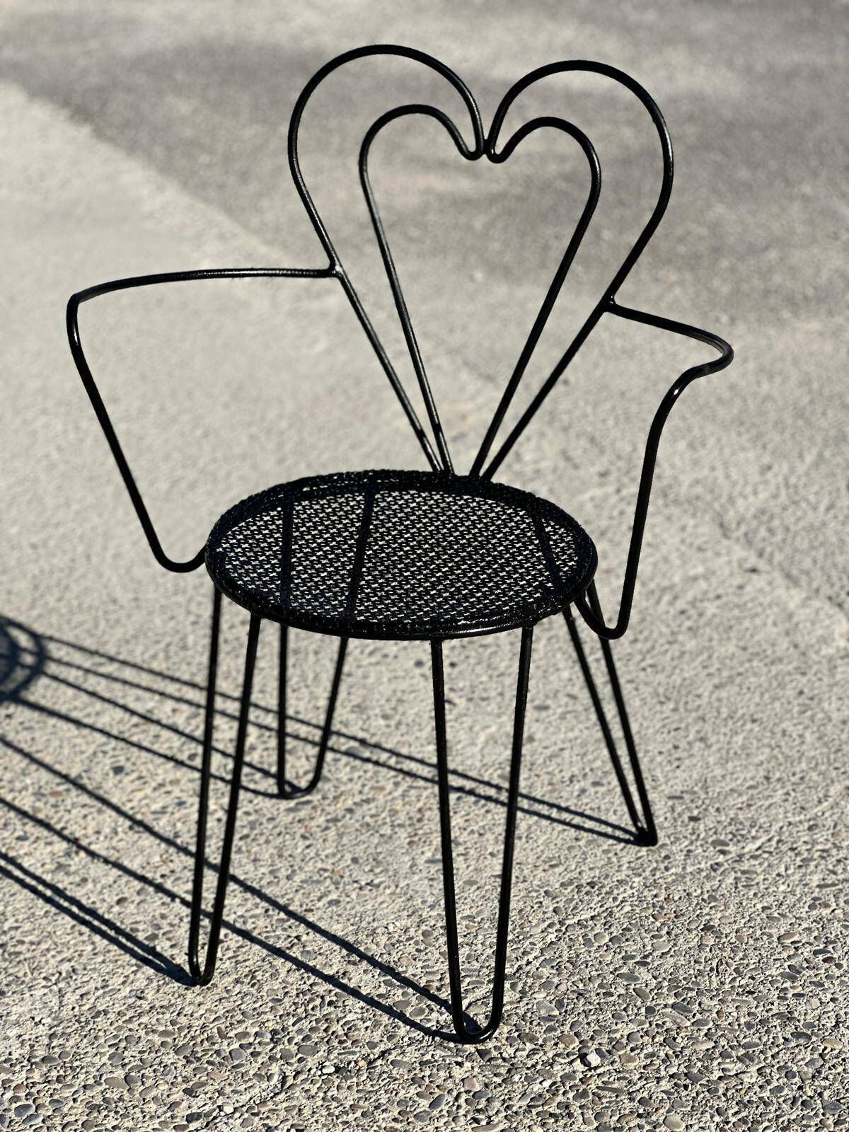 Mathieu Matégot Garden Furniture In Wrought Iron 1950 photo Garden Furniture