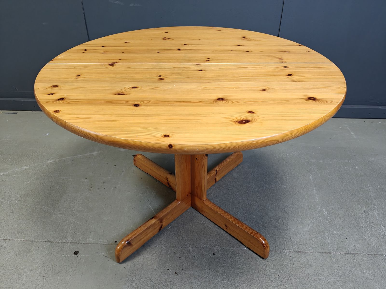 Rainer Daumiller Style Extendable Pine Wood  Dining Table, 1970s photo Furniture