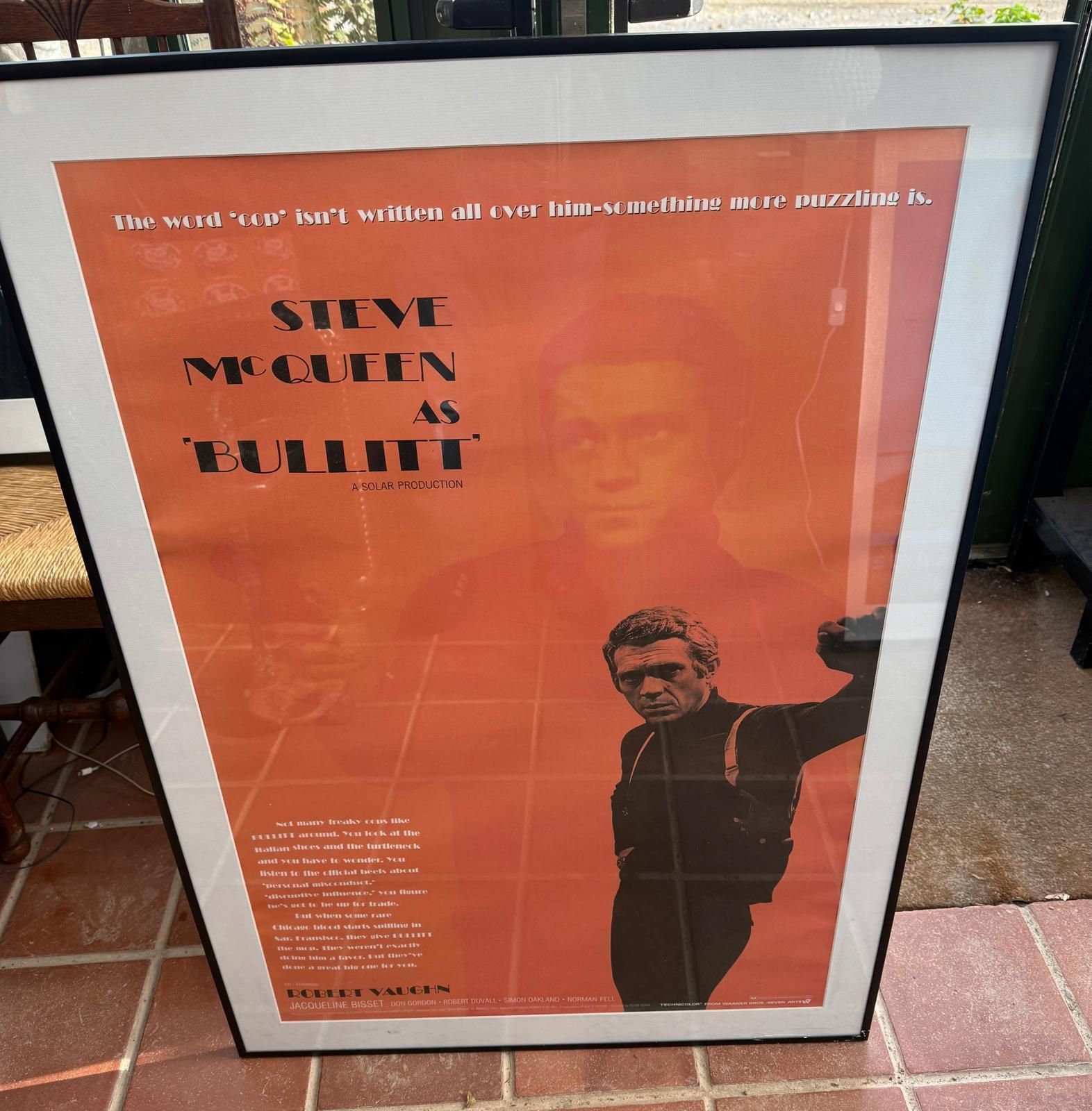 Steve Mcqueen Bullitt Cinema Poster Print photo 175.0