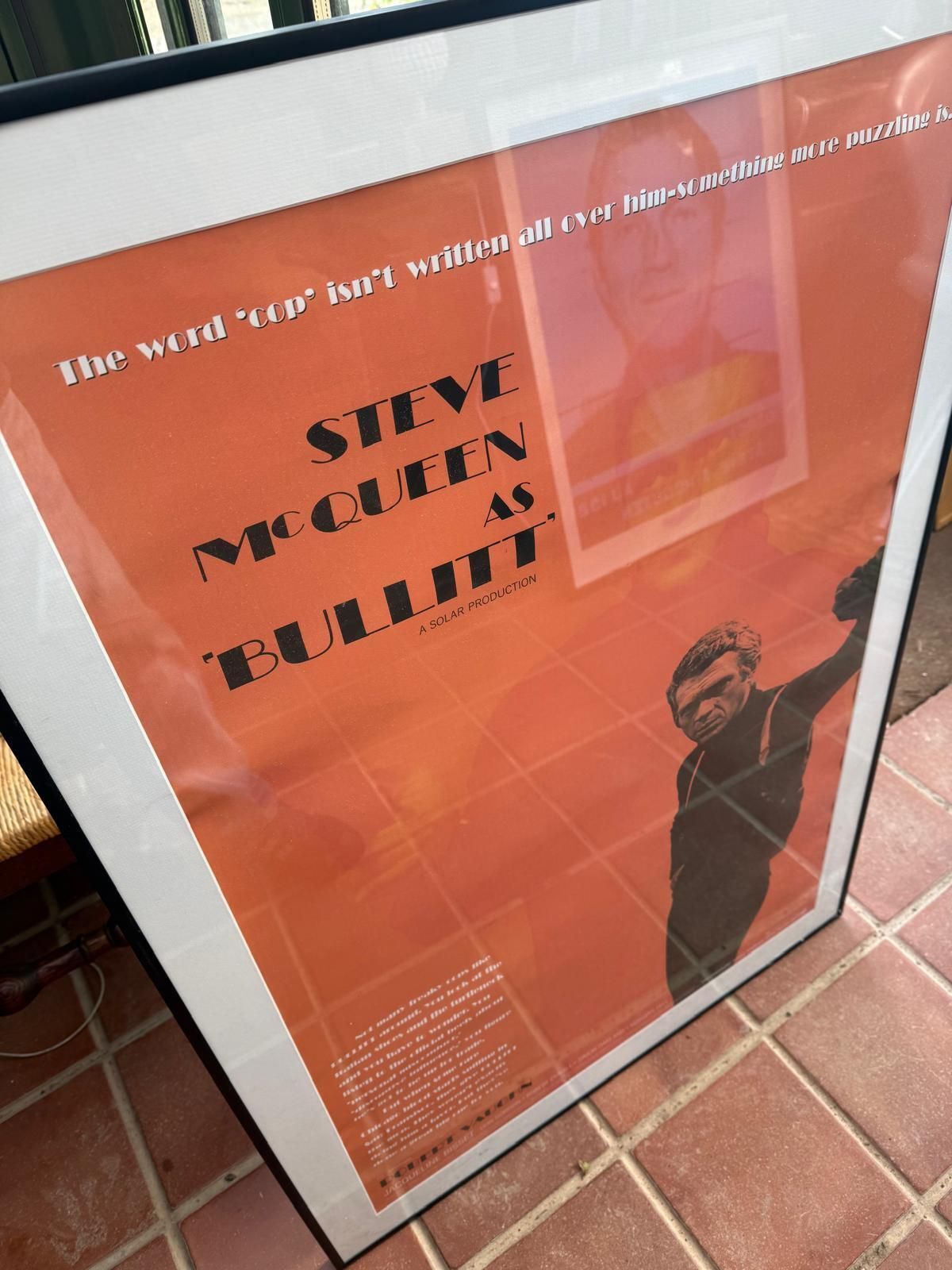Steve Mcqueen Bullitt Cinema Poster Print photo vinterior