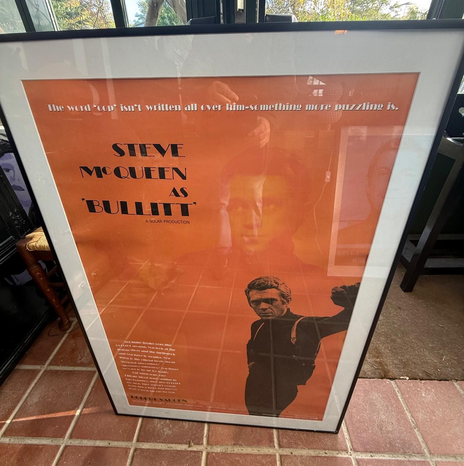 Steve Mcqueen Bullitt Cinema Poster Print photo buy