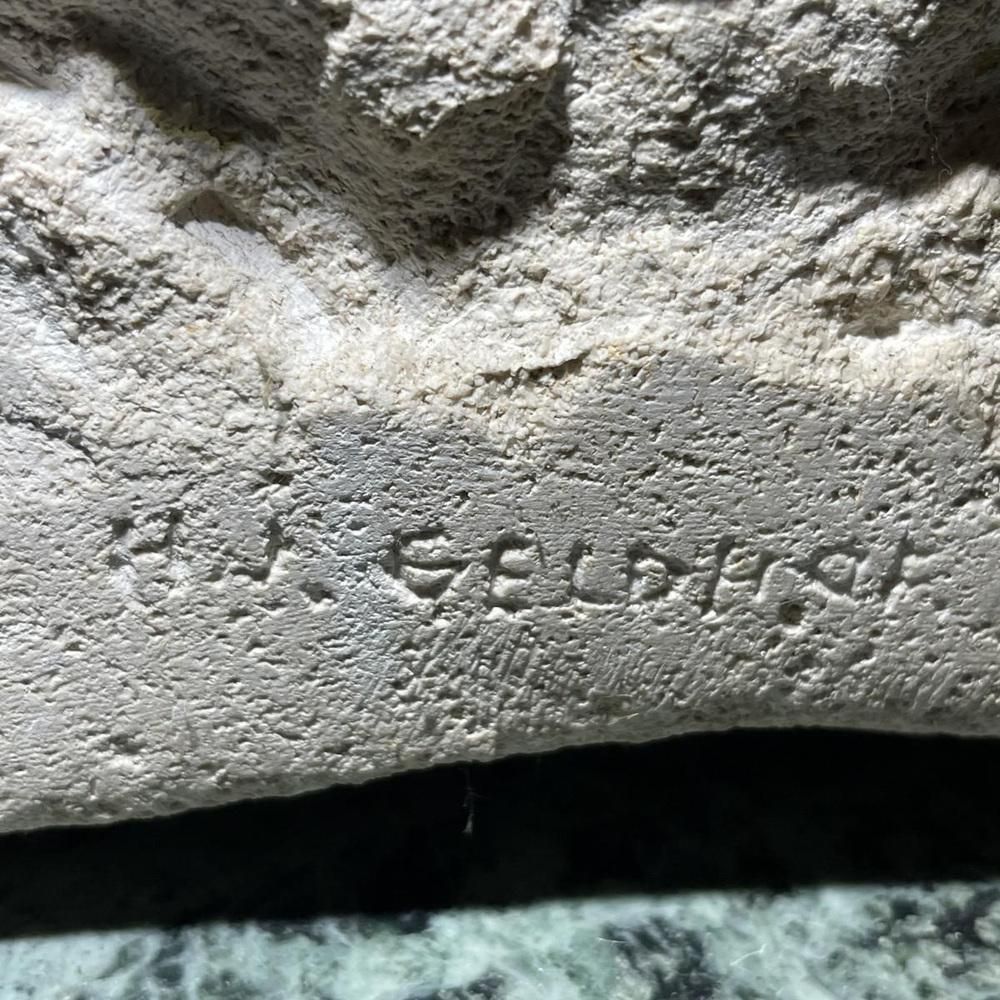 photo furniture Owls Animal Sculpture In Stone By Herbert Geldhof, 1960s