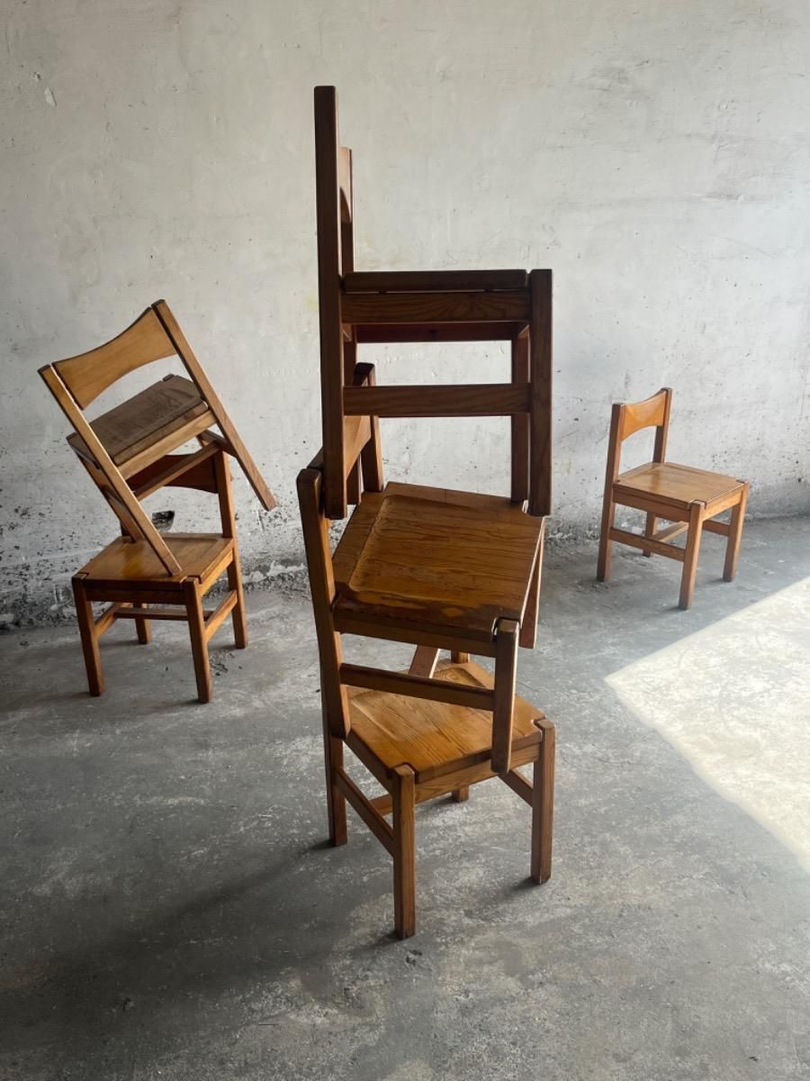 photo for sale Vintage Chairs And Dining Table By Ilmari Tapiovaara, 1960s, Set Of 7
