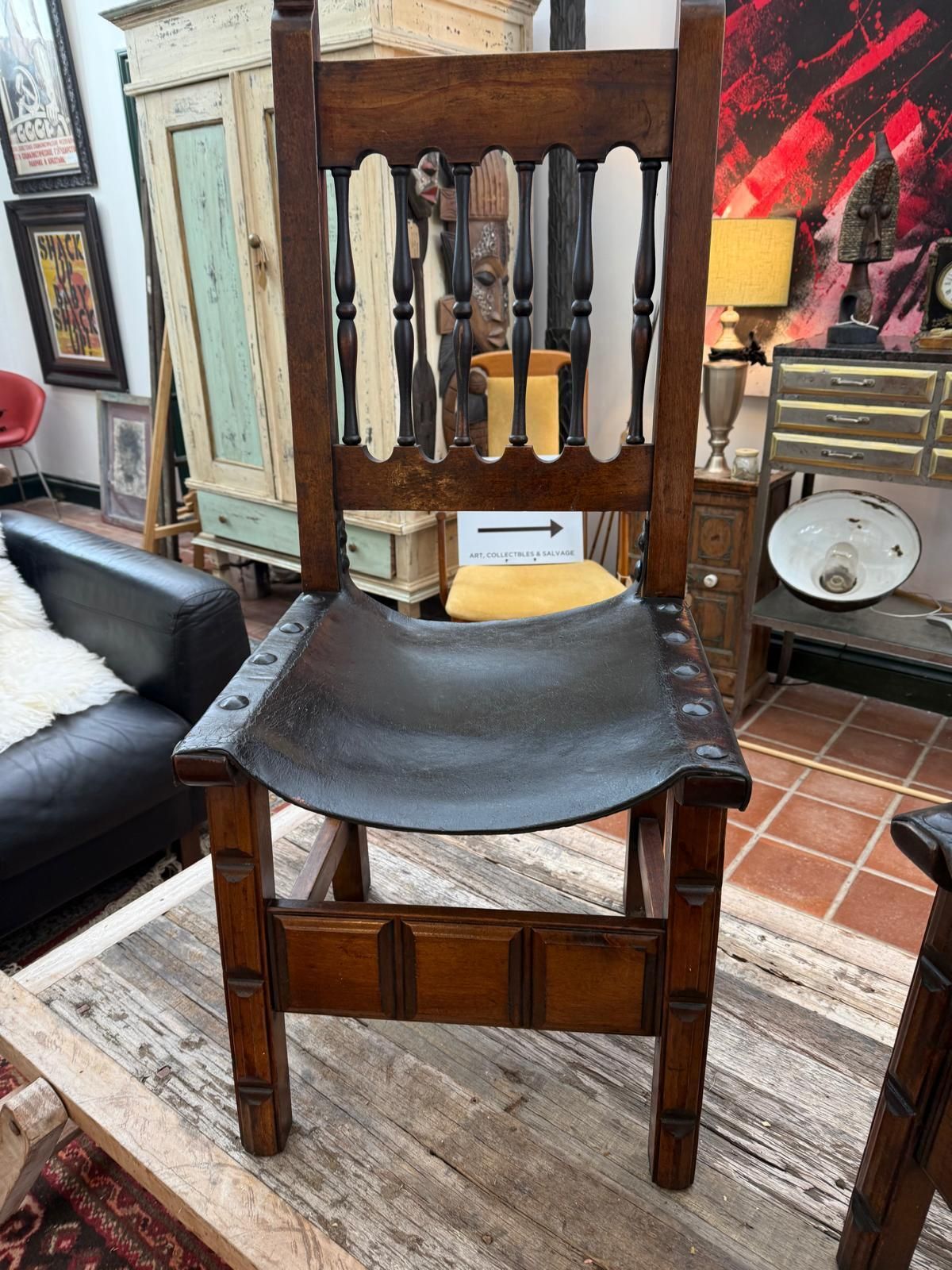 Pair Of Brutalist Chairs By Nevarro Arguedo photo buy