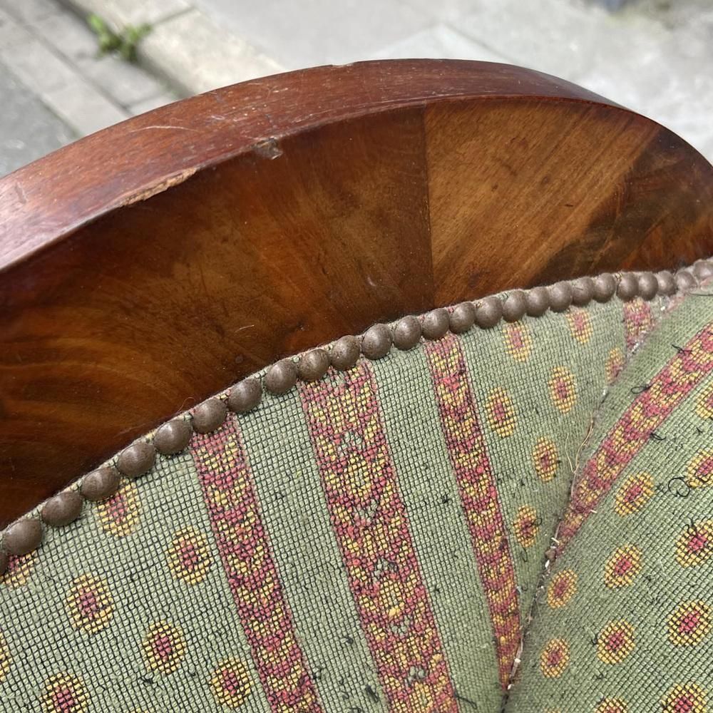 Antiek Gondelvormige Sofa In Charles X Stijl, 19e Eeuw photo vintage