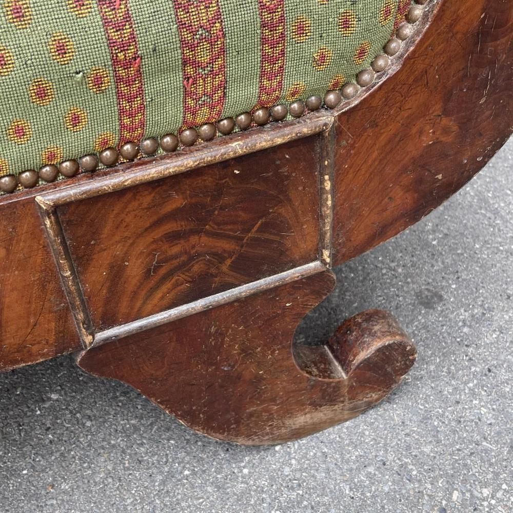 Meubels Antiek Gondelvormige Sofa In Charles X Stijl, 19e Eeuw photo