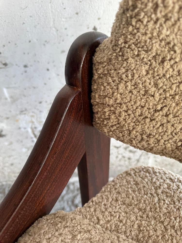 photo vinterior Mid Century Modern White Table And Chairs, Set Of 5