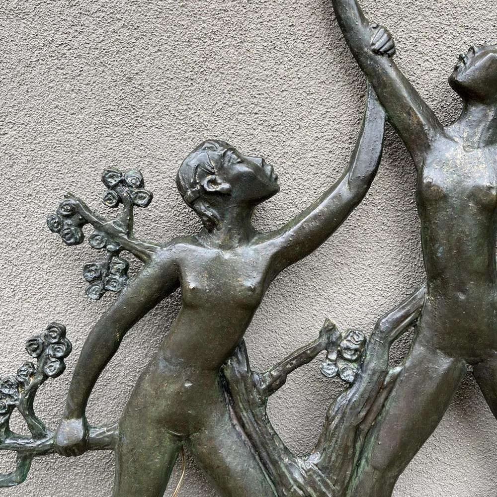 Jozef (Jos) Van Acker, Ode To Woman, Resin Wall Sculpture, 1960 photo vinterior