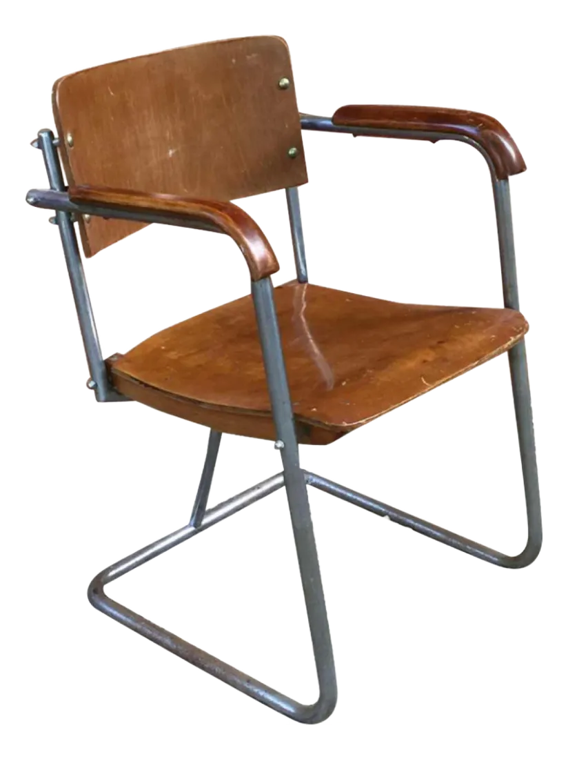Modernistische Fauteuil In De Stijl Van Marcel Breuer, Jaren 1930