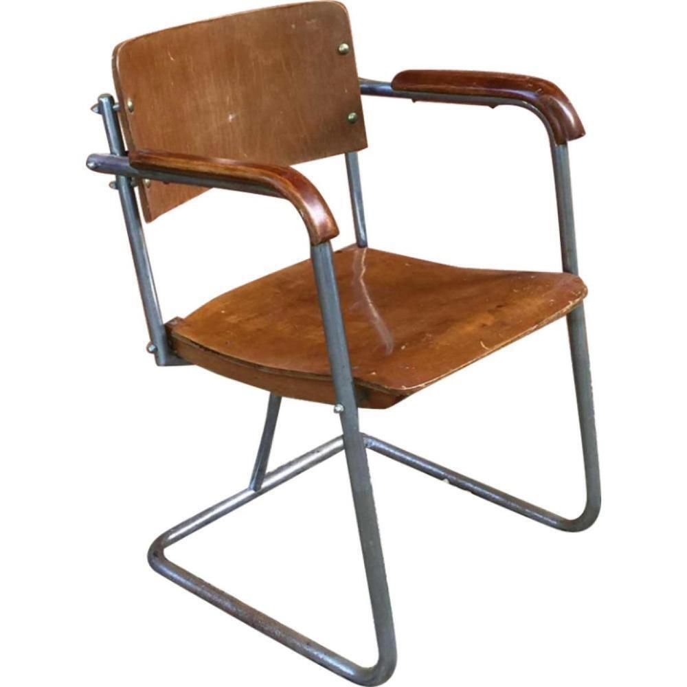 Modernist Armchair In The Style Of Marcel Breuer, 1930s photo vinterior