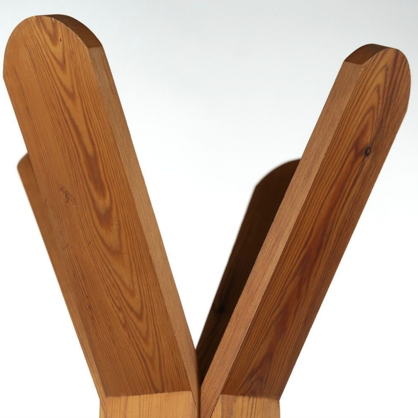 Mid Century Italian Coat Rack Wood Italy 1970s photo 1120.0