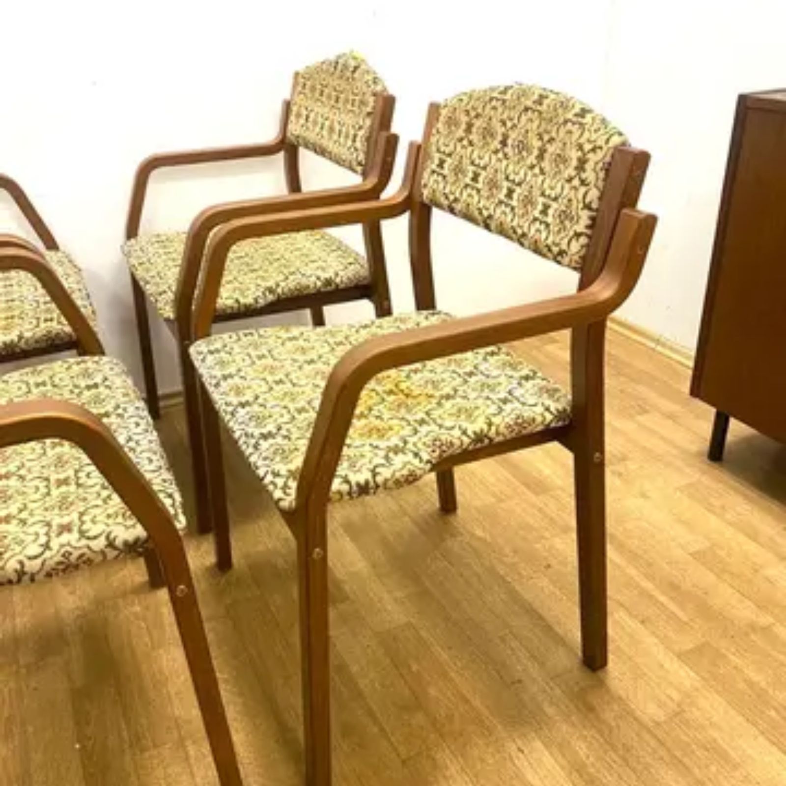 Retro Ton Armchairs By Ludvík Volák, 1960s Czechoslovakia | Set Of 4 Chairs photo buy