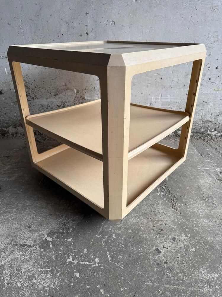 White Abs Trolley By Alberto Rosselli For Kartell, Italy, 1960s photo 257.0
