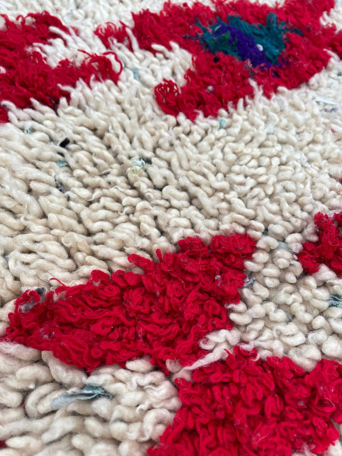 Moroccan Berber Beni Ourain Wool Rug Vintage Handmade Berber Rug, Moroccan Rug, Hallway Rug photo 351.0