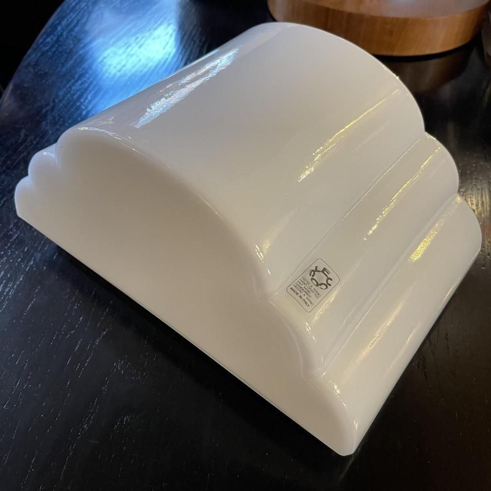 Wall Light In Opaline Glass By Attributed To Kazuhide Takahama For Leucos, 1980s photo for sale