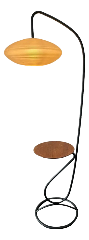 Vloerlamp In Buisvormig Metaal Van Mathieu Matégot, Jaren 1960