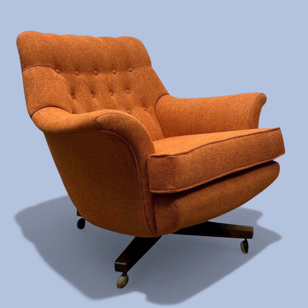 G Plan Comfort Lover Swivel Armchair 1960s photo for sale