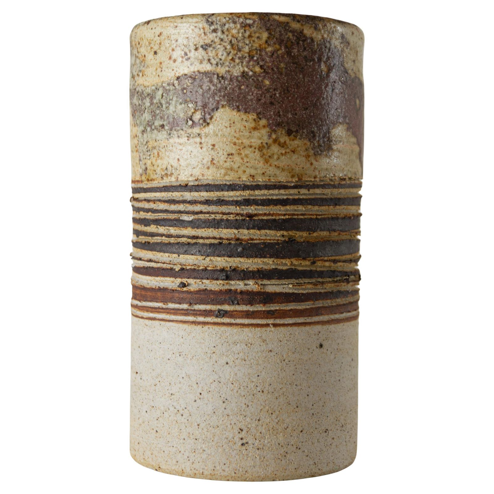 Danish Mcm Stoneware Vase By Tue Poulsen, 1960s.