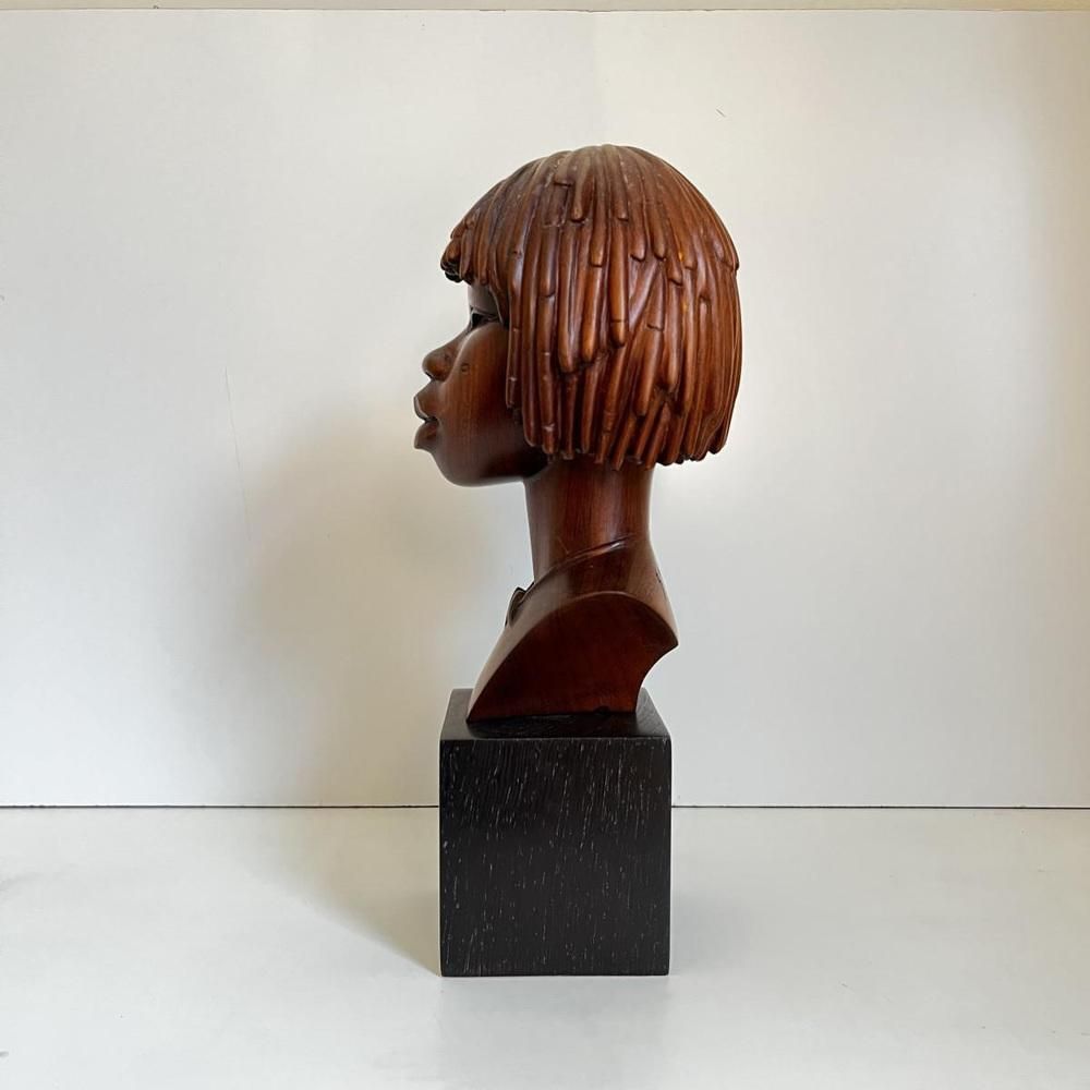 Africanist Sculpture In Palm Wood, 1950 photo vinterior