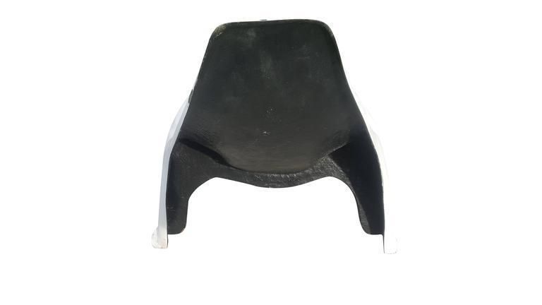 White Lounge Pool Chair, Mid Century Modern photo vinterior