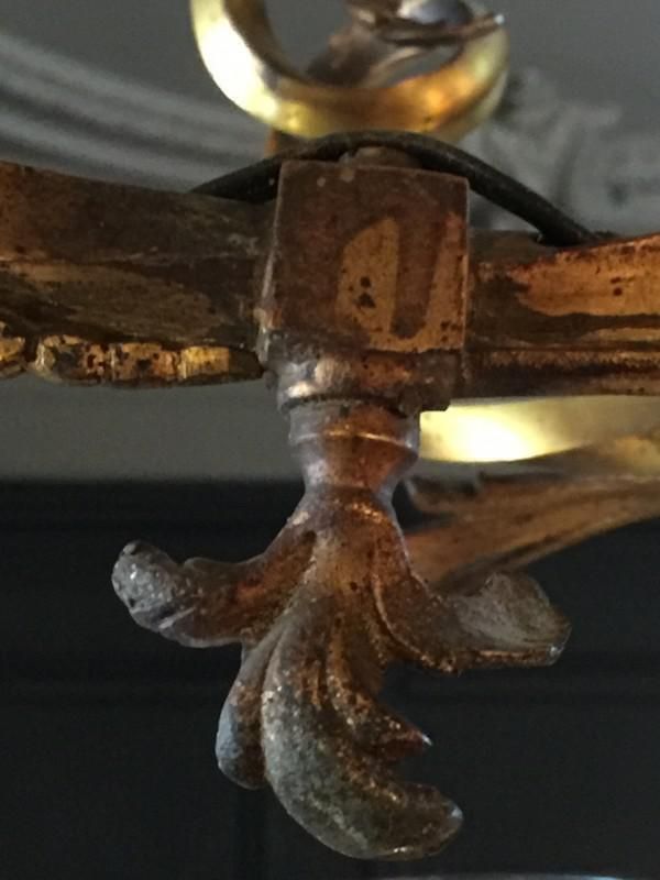 Verlichting Louis XV Bronzen Kroonluchter, Jaren 1870 photo
