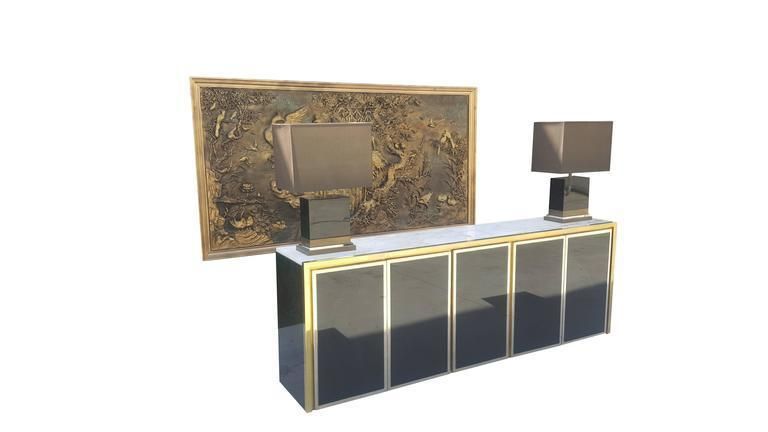 Amazing Big 3 D Decorative Wall Decoration Mid Century Modern Gold Art photo vintage
