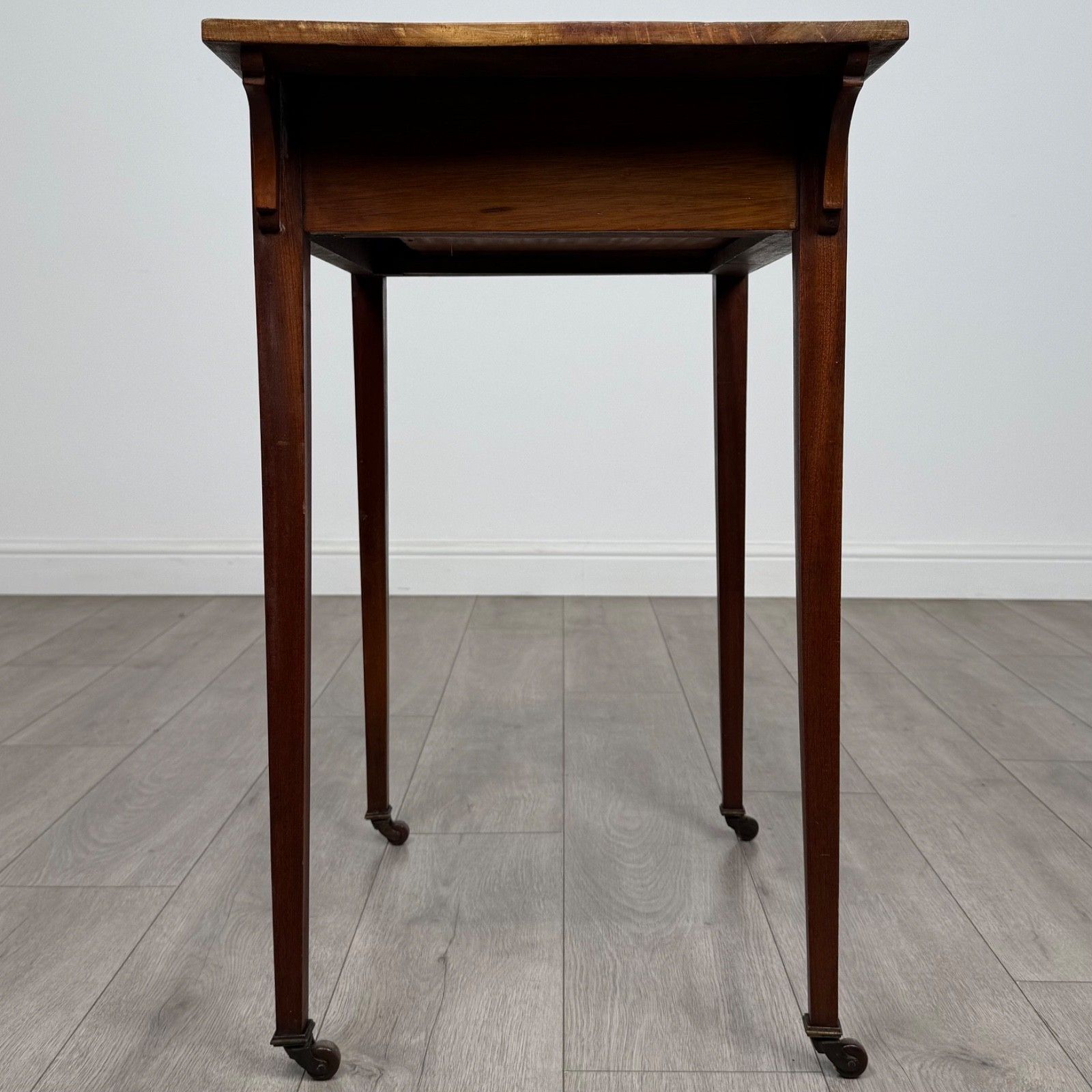 Antique 20th Century Cross Banded Writing Table In Mahogany photo buy