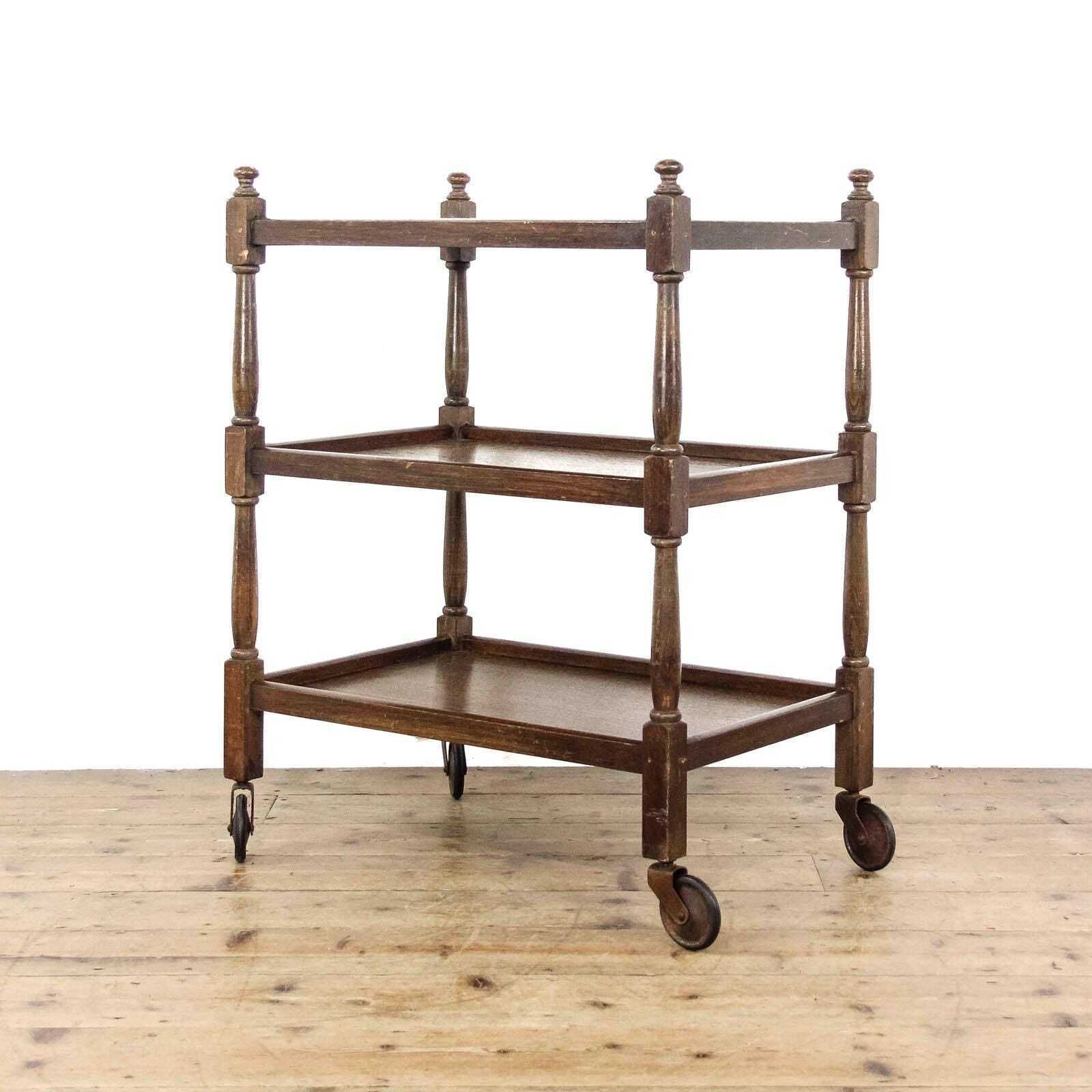 Early 20th Century Oak Drinks Trolley | Vintage Trolley | Drinks Trolley | Home Bar | Vintage Buffet (M 6454)