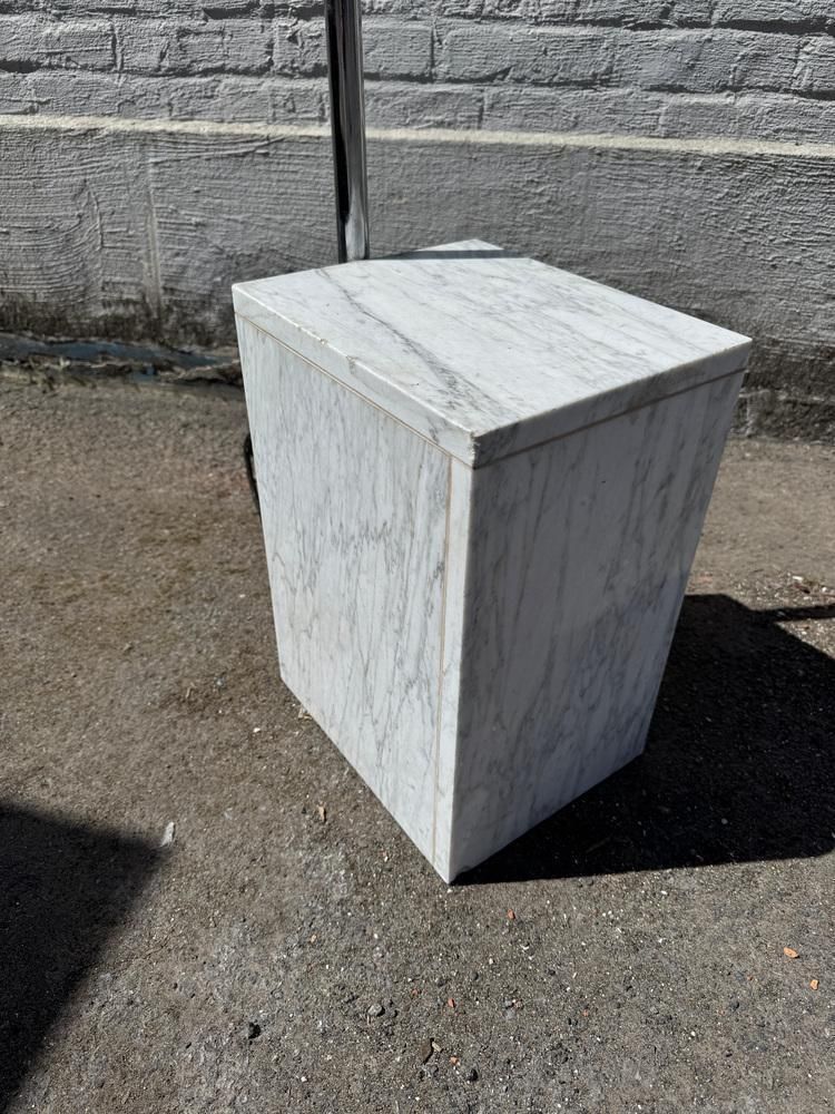 Italian Arc Floor Lamp With Marble Base, 1970s photo furniture