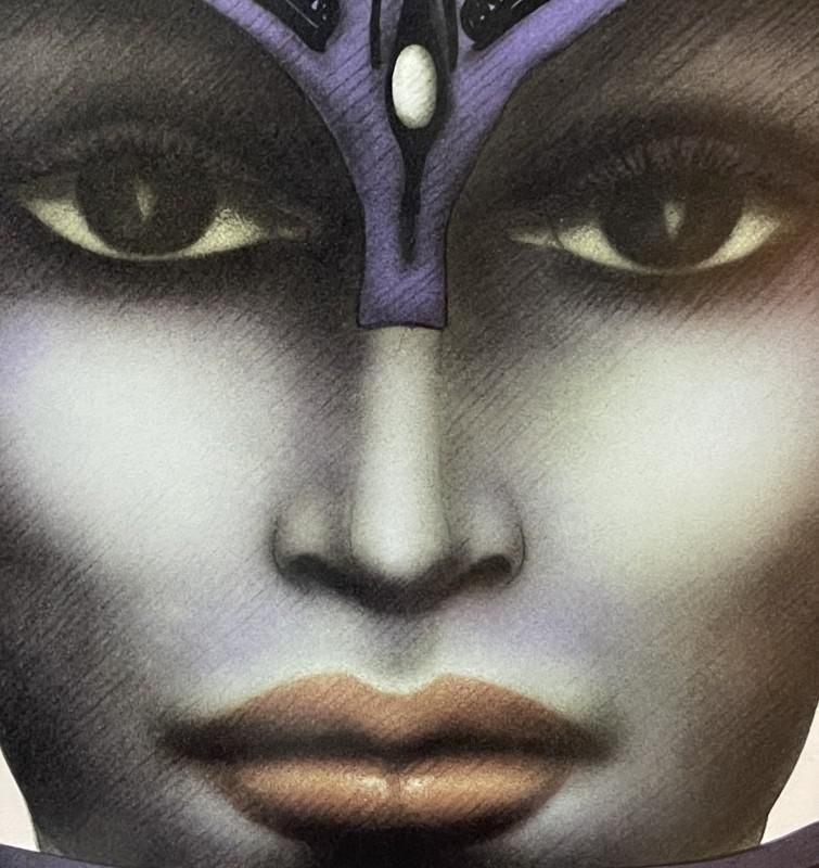 Jef Van Tuerenhout, Face Of A Woman Artist's, Silkscreen Proof, 1970s photo furniture
