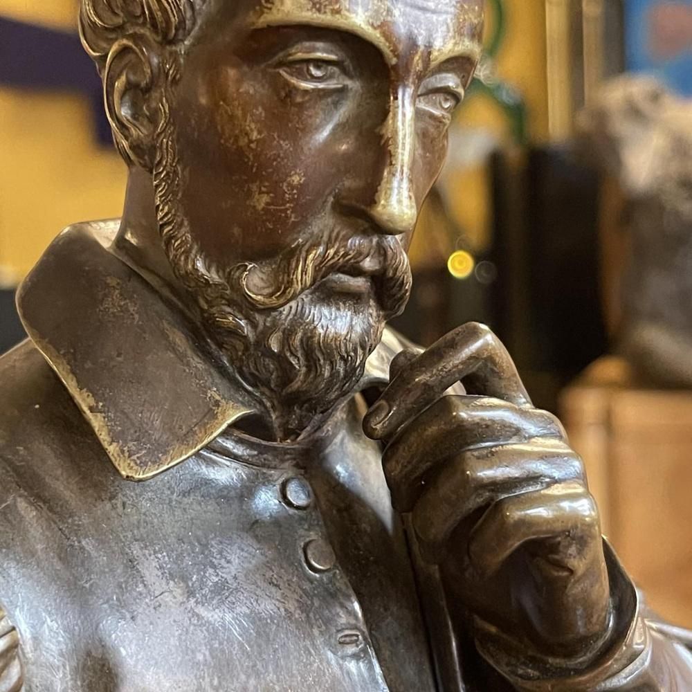 Jean Jacques Feuchère, Bernard Palissy Ceramist, Bronze Sculptuur, 1844 photo Kunst