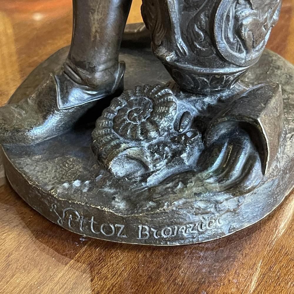 photo for sale Jean Jacques Feuchère, Bernard Palissy Ceramist, Bronze Sculpture, 1844
