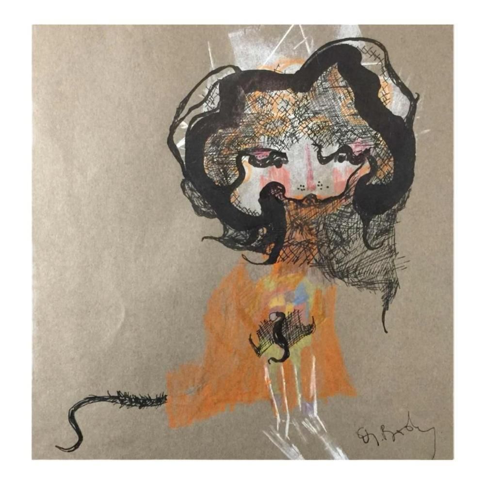 photo for sale Anne Body, Parce Queue, Oil On Paper, 1970