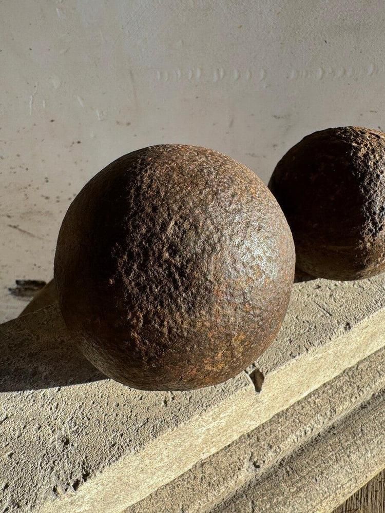 Cannonballs On Pedestal By Walter De Buck, Set Of 4 photo Art