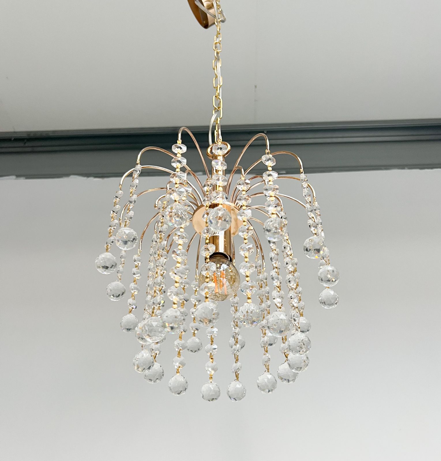 Italian Cristal Chandelier By Swarovski, After 2000 photo vintage