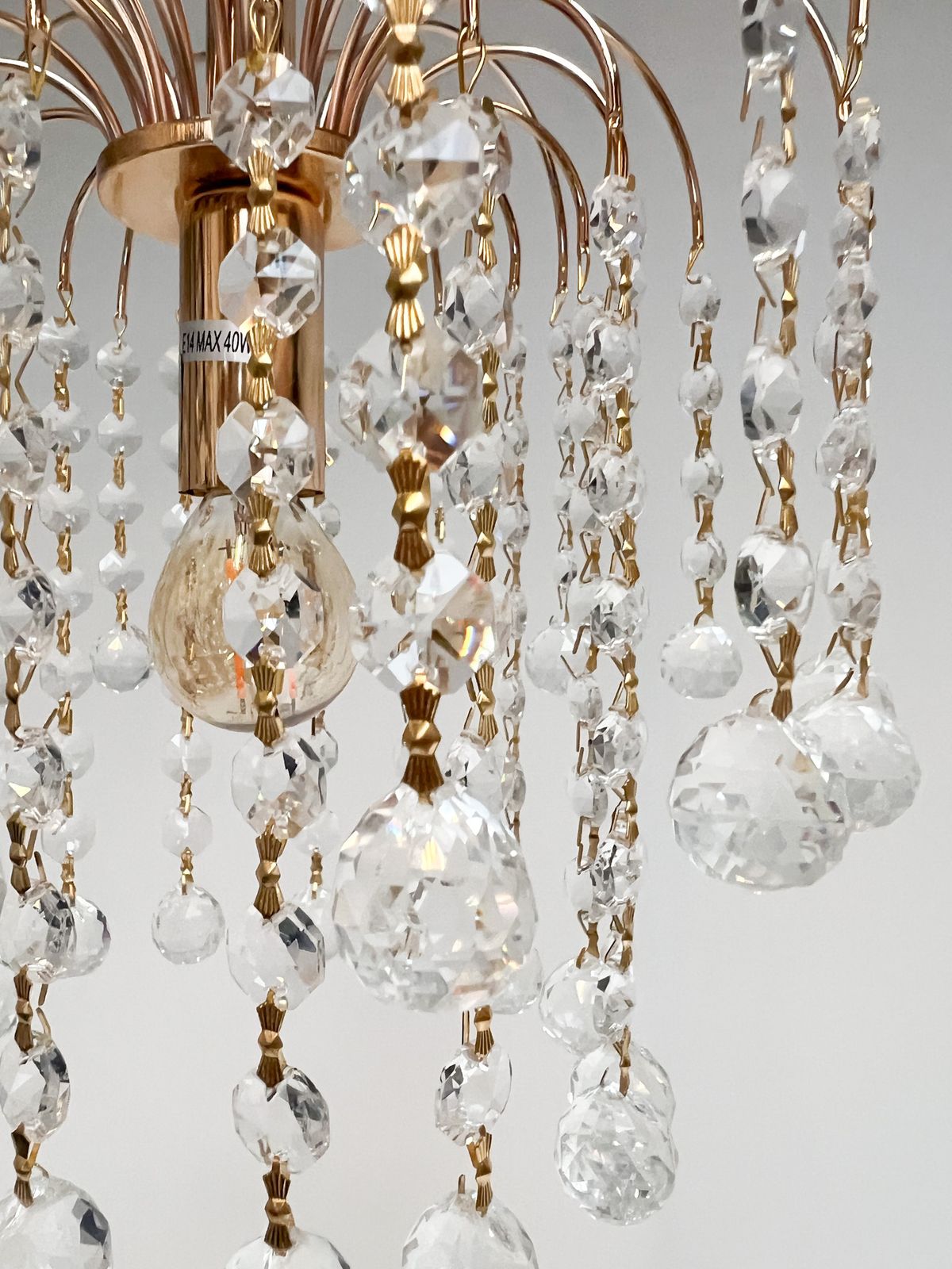 Lighting Italian Cristal Chandelier By Swarovski, After 2000 photo