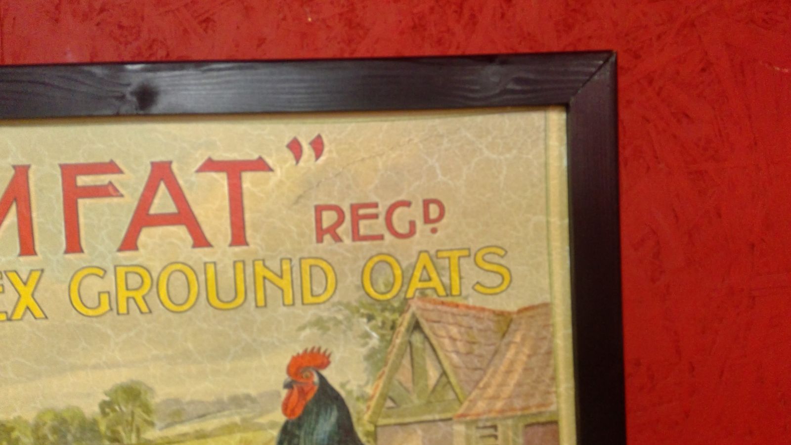 Vintage Style Poultry Feeds Advertising Sign photo Home Decor