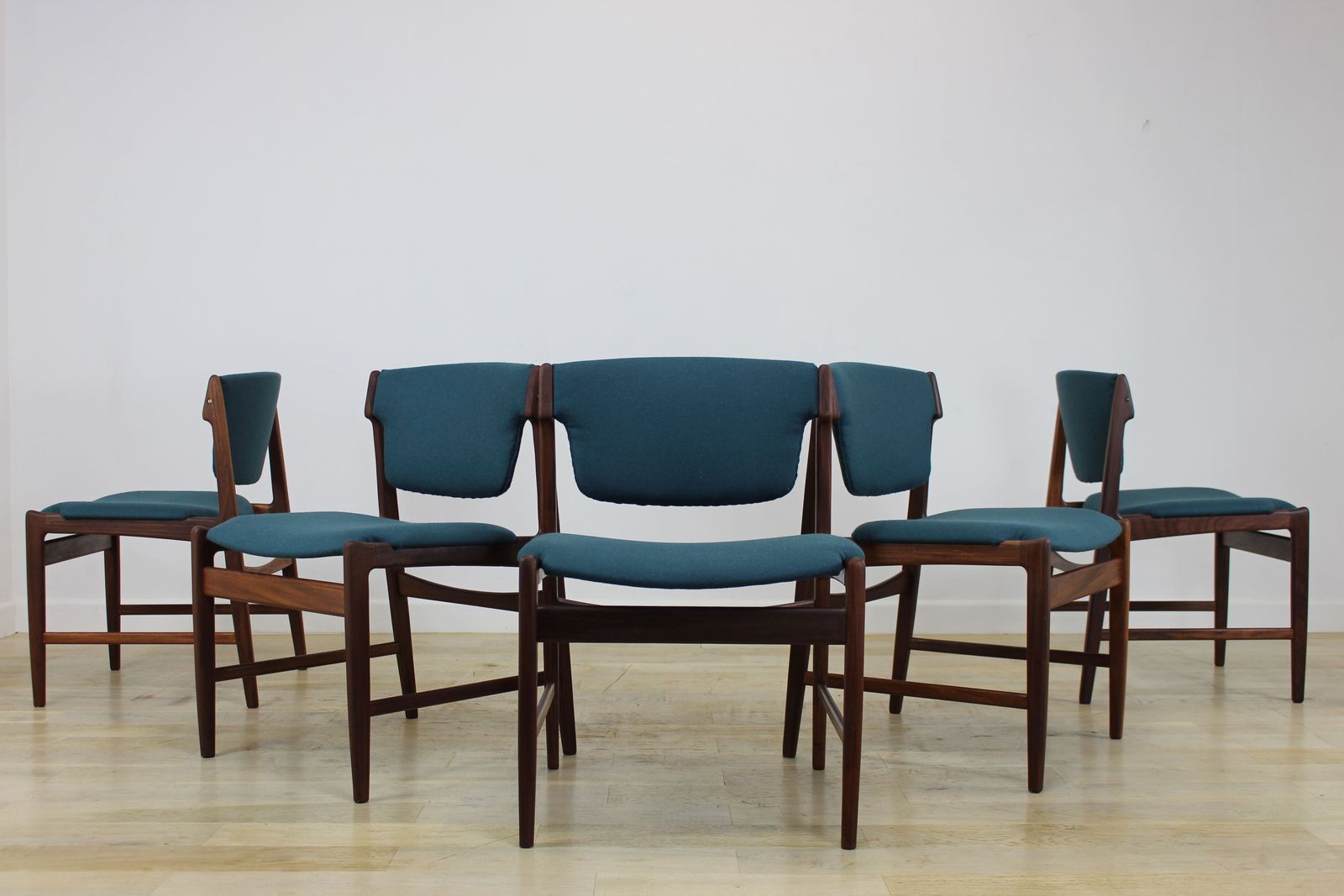Rare Set Of 6 G Plan Danish Design Chairs By Ib Kofod Larsen