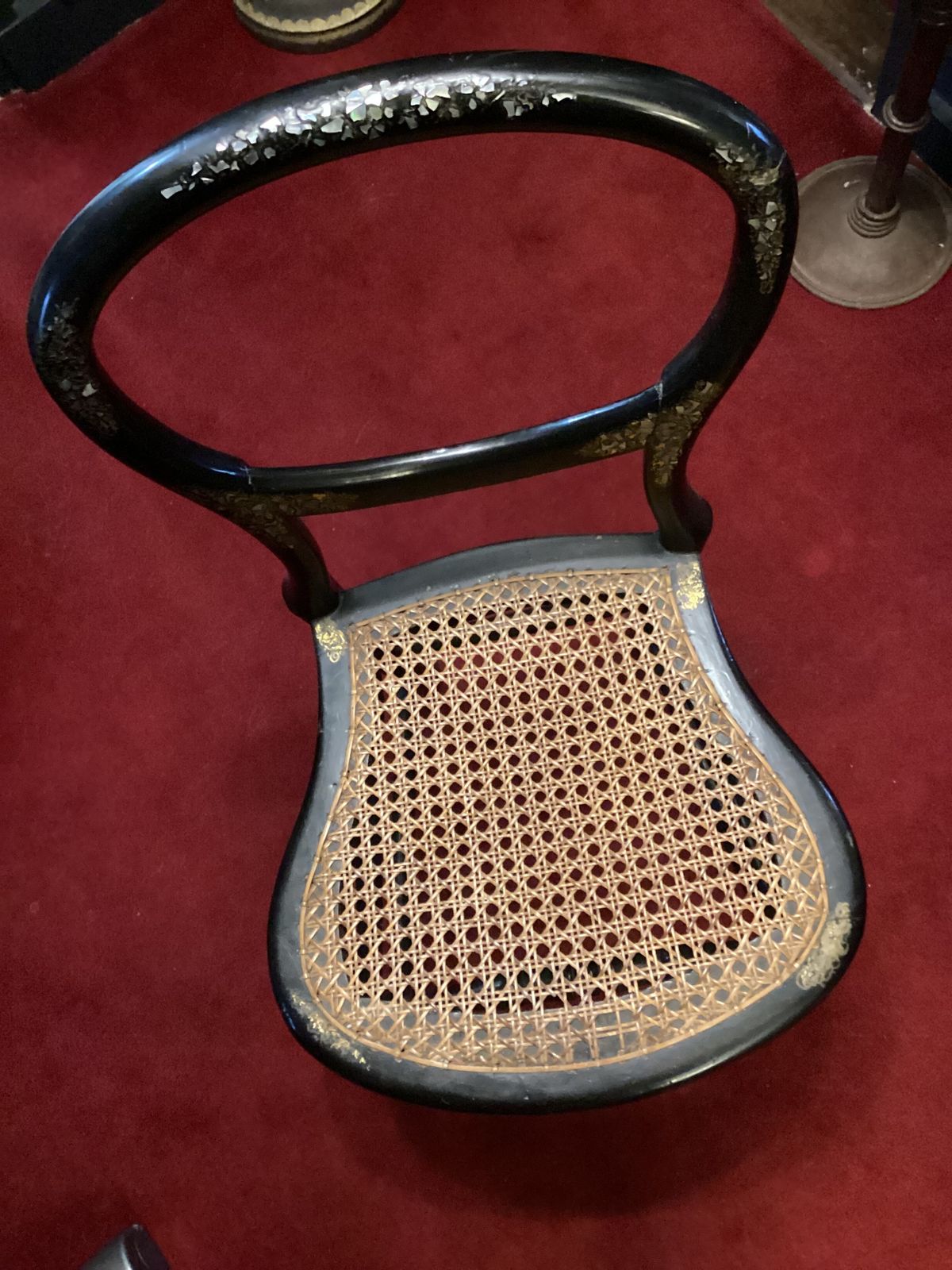 Regency/Victorian Rattan And Mother Of Pearl And Inlaid Pair Of Chairs. Excellent Condition. Hardly Used. photo 500.0