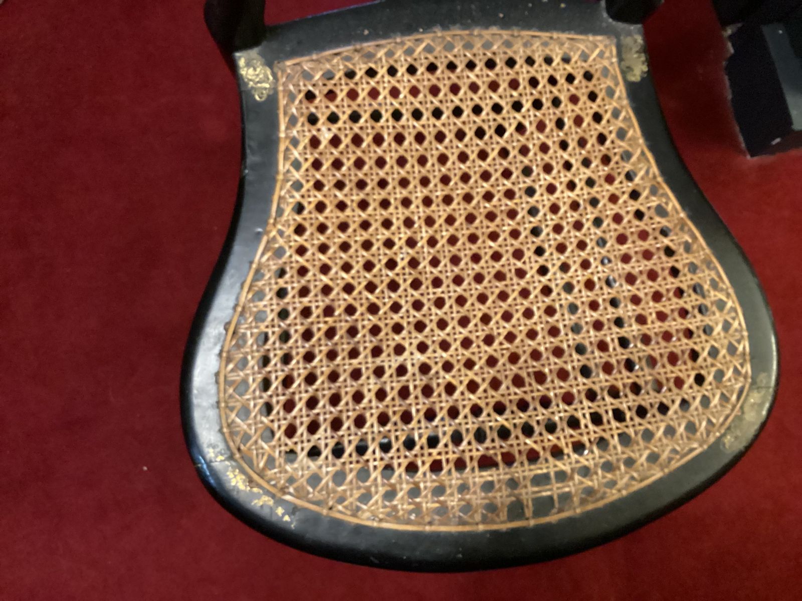 Regency/Victorian Rattan And Mother Of Pearl And Inlaid Pair Of Chairs. Excellent Condition. Hardly Used. photo buy