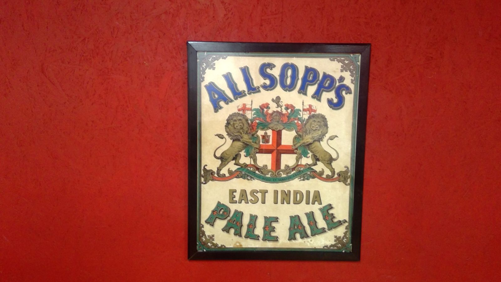 Alsopps Vintage Style Advertising Poster With Crest