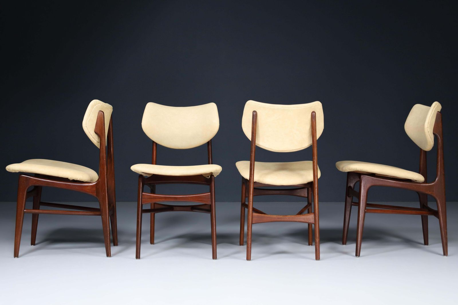 Louis Van Teeffelen For Wébé Dining Chairs, The Netherlands 1960s photo furniture