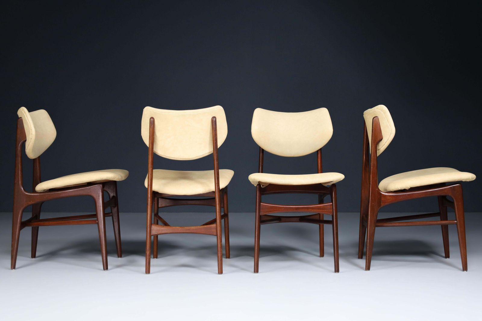 Louis Van Teeffelen For Wébé Dining Chairs, The Netherlands 1960s photo 2790.0
