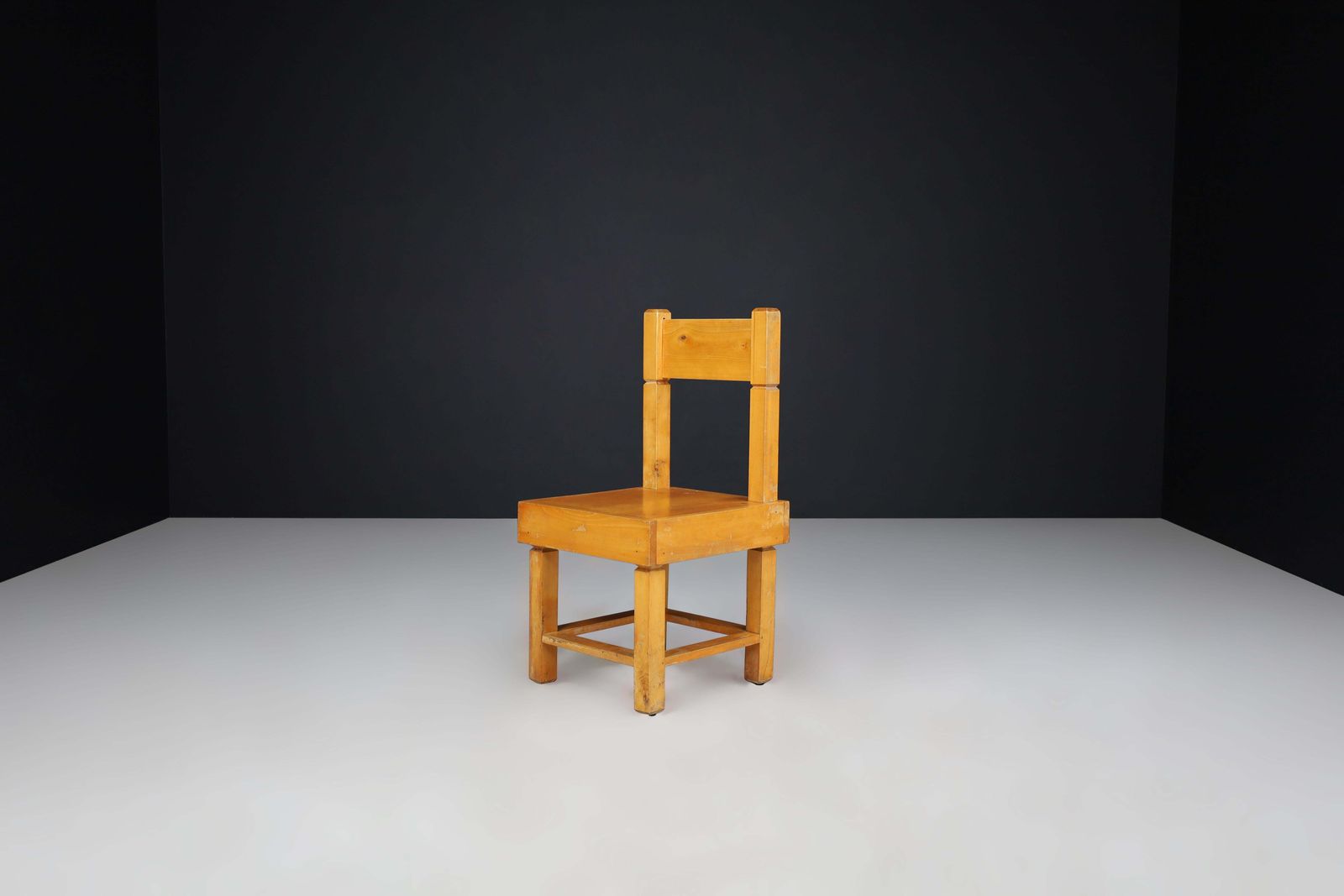 Set Of Four Mid Century Beechwood Chairs, France, 1950s. photo buy